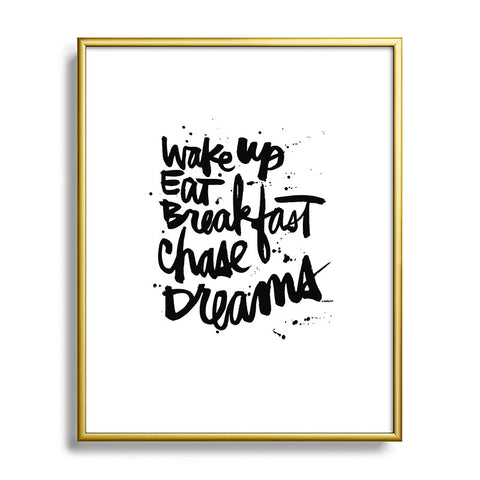 Kal Barteski WAKE UP Metal Framed Art Print