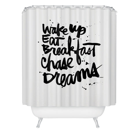 Kal Barteski WAKE UP Shower Curtain