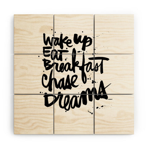 Kal Barteski WAKE UP Wood Wall Mural