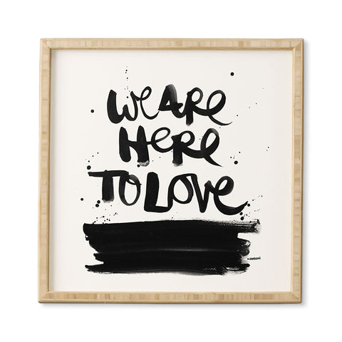Kal Barteski We Are Here Framed Wall Art