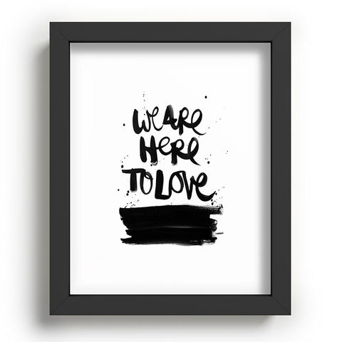 Kal Barteski We Are Here Recessed Framing Rectangle