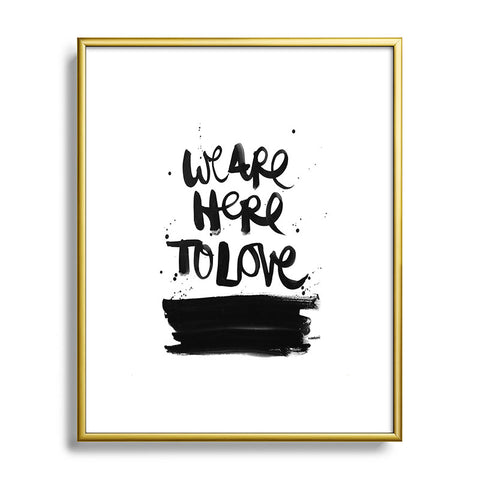 Kal Barteski We Are Here Metal Framed Art Print