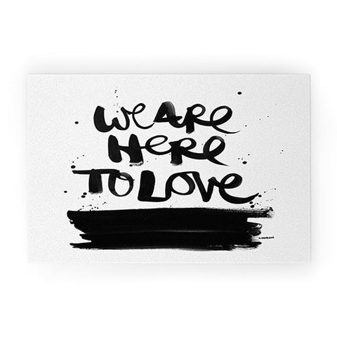 Kal Barteski We Are Here Welcome Mat