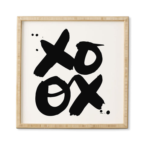 Kal Barteski XOXO bw Framed Wall Art
