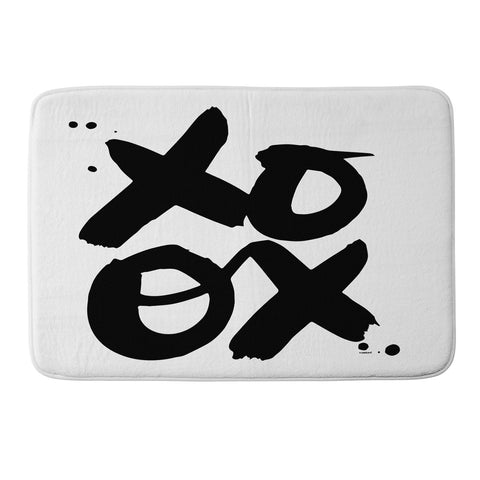 Kal Barteski XOXO bw Memory Foam Bath Mat
