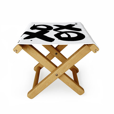Kal Barteski XOXO bw Folding Stool