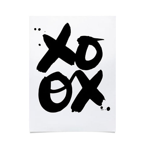Kal Barteski XOXO bw Poster