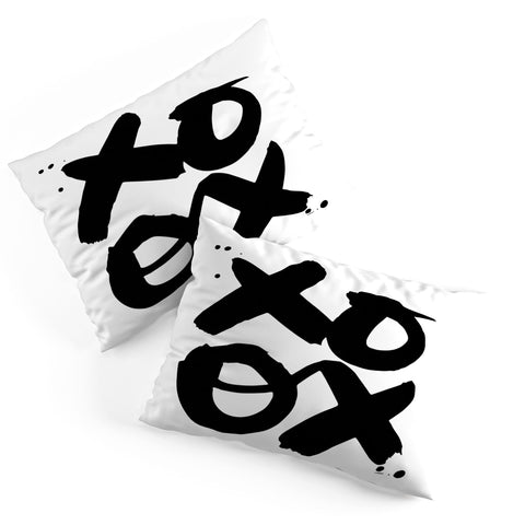 Kal Barteski XOXO bw Pillow Shams