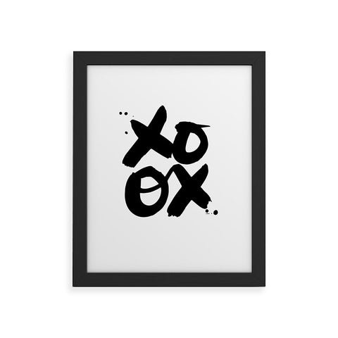 Kal Barteski XOXO bw Framed Art Print