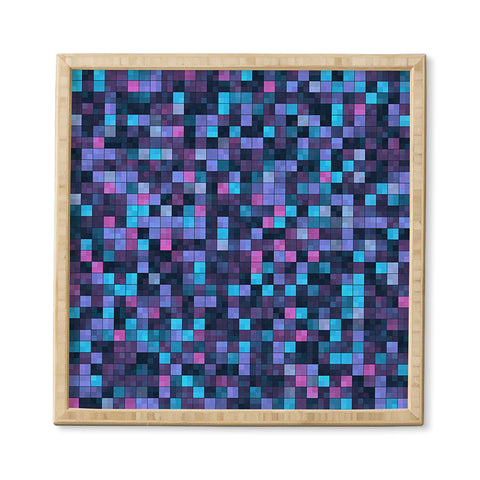Kaleiope Studio Blue and Pink Squares Framed Wall Art