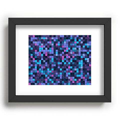 Kaleiope Studio Blue and Pink Squares Recessed Framing Rectangle