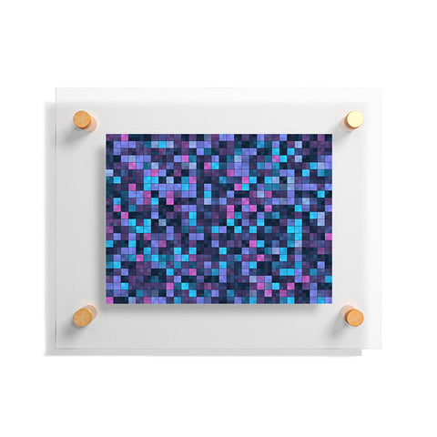 Kaleiope Studio Blue and Pink Squares Floating Acrylic Print
