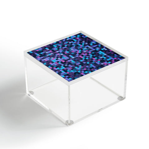 Kaleiope Studio Blue and Pink Squares Acrylic Box