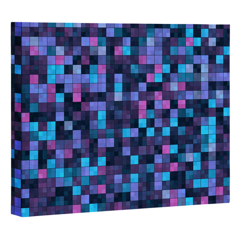 Kaleiope Studio Blue and Pink Squares Art Canvas