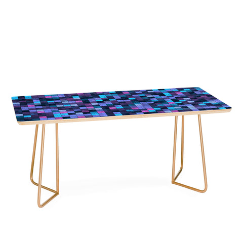 Kaleiope Studio Blue and Pink Squares Coffee Table