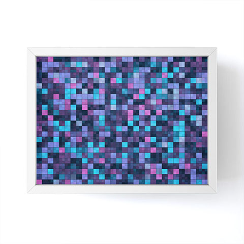 Kaleiope Studio Blue and Pink Squares Framed Mini Art Print