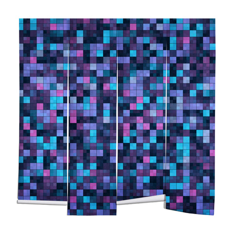 Kaleiope Studio Blue and Pink Squares Wall Mural