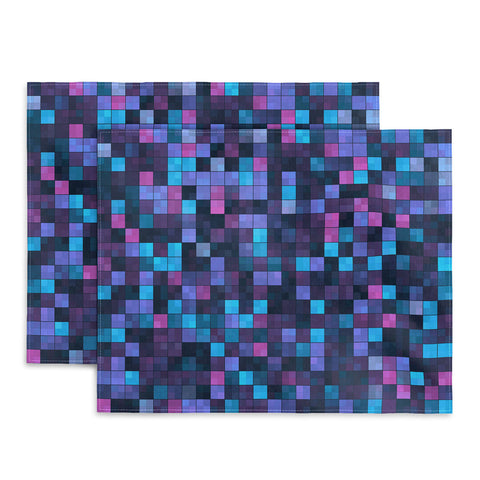 Kaleiope Studio Blue and Pink Squares Placemat
