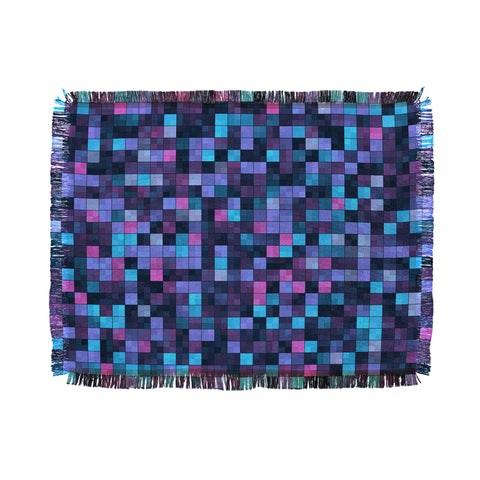 Kaleiope Studio Blue and Pink Squares Throw Blanket