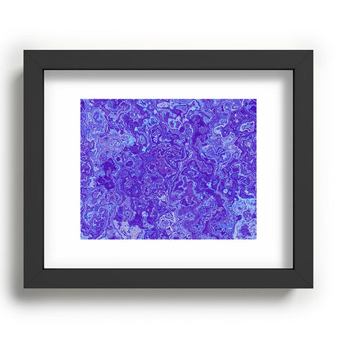 Kaleiope Studio Blue and Purple Marble Recessed Framing Rectangle