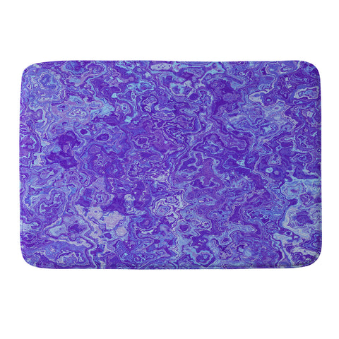 Kaleiope Studio Blue and Purple Marble Memory Foam Bath Mat