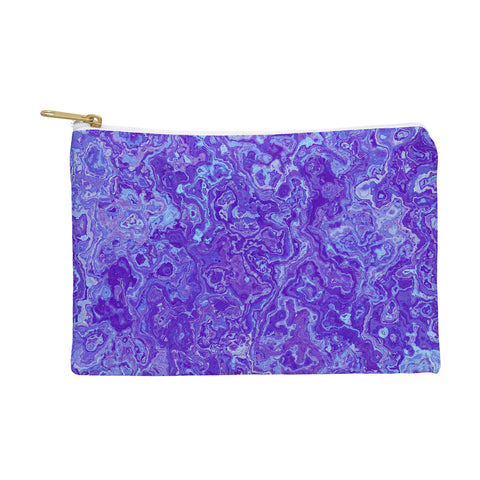 Kaleiope Studio Blue and Purple Marble Pouch