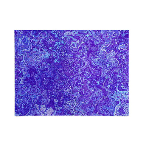 Kaleiope Studio Blue and Purple Marble Poster