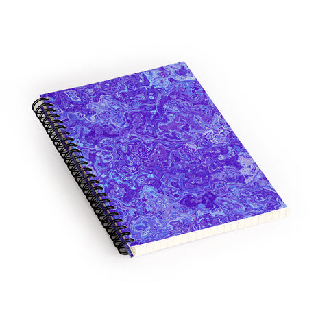 Kaleiope Studio Blue and Purple Marble Spiral Notebook