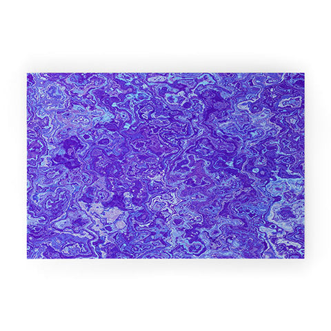 Kaleiope Studio Blue and Purple Marble Welcome Mat