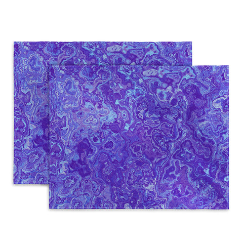 Kaleiope Studio Blue and Purple Marble Placemat
