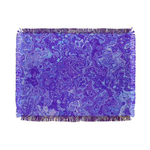 Kaleiope Studio Blue and Purple Marble Throw Blanket