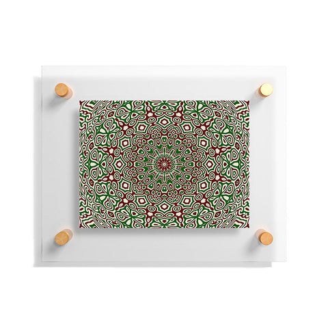 Kaleiope Studio Boho Christmas Mandala Floating Acrylic Print