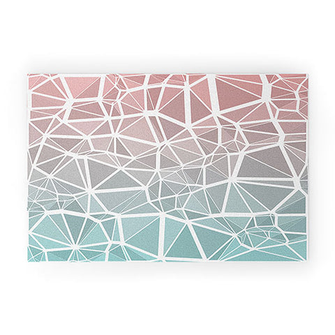 Kaleiope Studio Boho Low Poly Gradient Welcome Mat