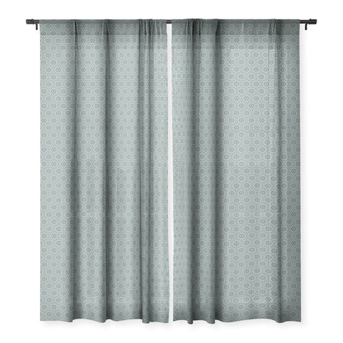 Kaleiope Studio Boho Ornate Tiling Pattern Sheer Window Curtain