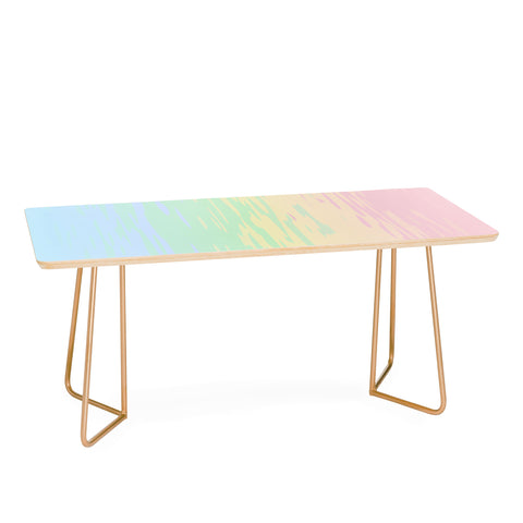 Kaleiope Studio Colorful Boho Abstract Streaks Coffee Table