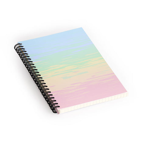 Kaleiope Studio Colorful Boho Abstract Streaks Spiral Notebook