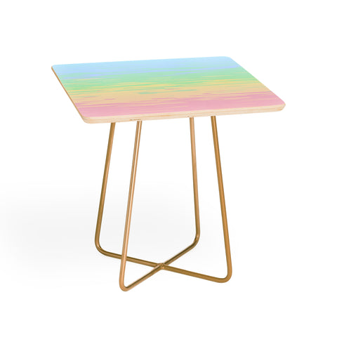 Kaleiope Studio Colorful Boho Abstract Streaks Side Table