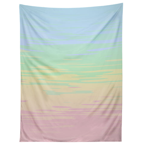 Kaleiope Studio Colorful Boho Abstract Streaks Tapestry