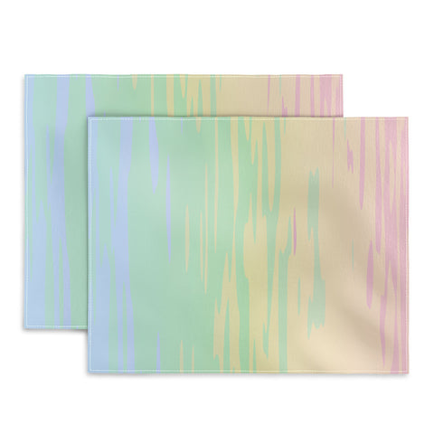 Kaleiope Studio Colorful Boho Abstract Streaks Placemat