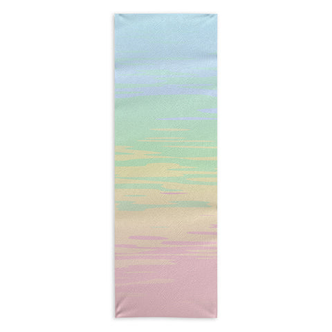 Kaleiope Studio Colorful Boho Abstract Streaks Yoga Towel