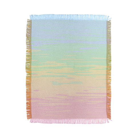 Kaleiope Studio Colorful Boho Abstract Streaks Throw Blanket