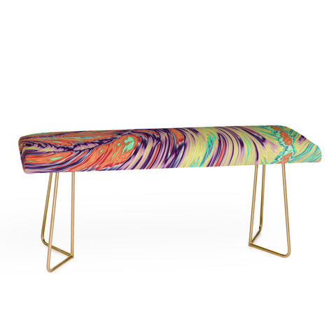 Kaleiope Studio Colorful Boho Swirl Bench