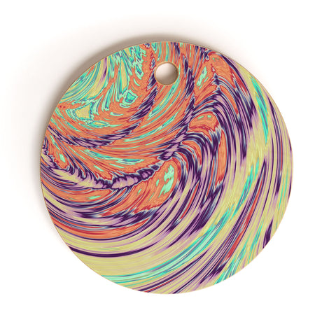 Kaleiope Studio Colorful Boho Swirl Cutting Board Round
