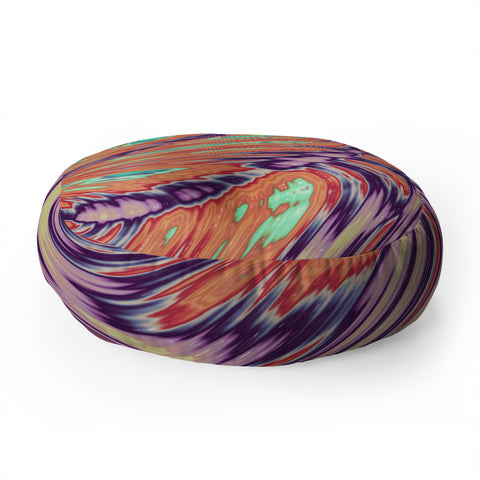 Kaleiope Studio Colorful Boho Swirl Floor Pillow Round