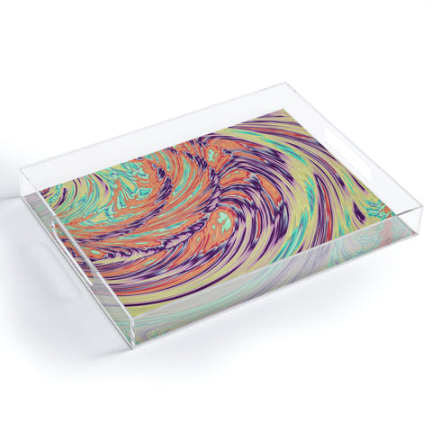 Kaleiope Studio Colorful Boho Swirl Acrylic Tray
