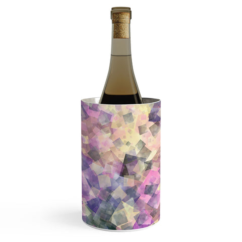 Kaleiope Studio Colorful Jumbled Squares Wine Chiller