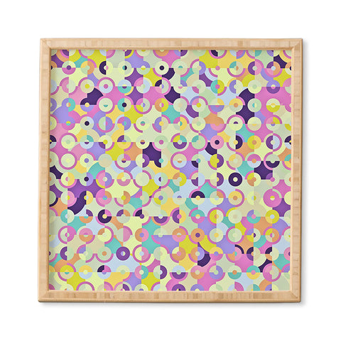 Kaleiope Studio Colorful Modern Circles Framed Wall Art