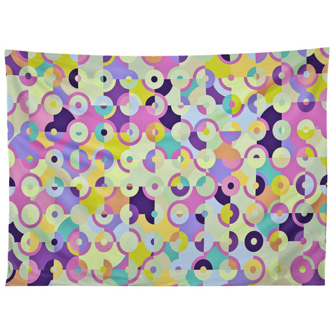 Kaleiope Studio Colorful Modern Circles Tapestry