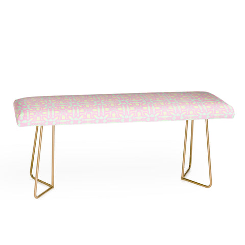 Kaleiope Studio Colorful Ornate Funky Pattern Bench