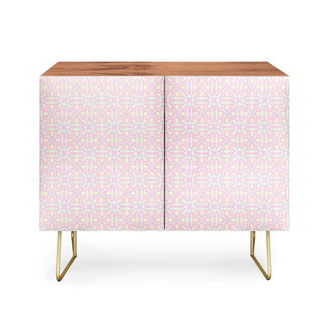 Kaleiope Studio Colorful Ornate Funky Pattern Credenza